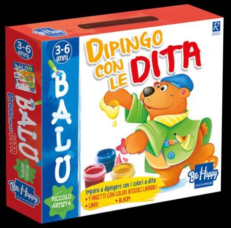 Dipingo con le dita. Balù piccolo artista. Ediz. a colori. Con prodotti vari